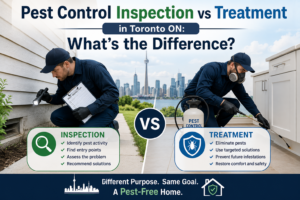 Pest Control Inspection vs Treatment in Toronto ON: What’s the Difference?