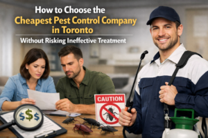 How to Choose the Cheapest Pest Control Company in Toronto Without Risking Ineffective Treatment