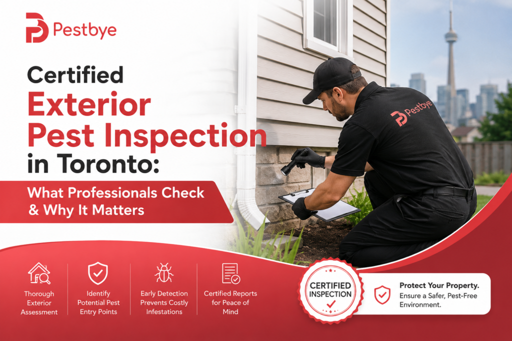 certified exterior pest inspections in Toront