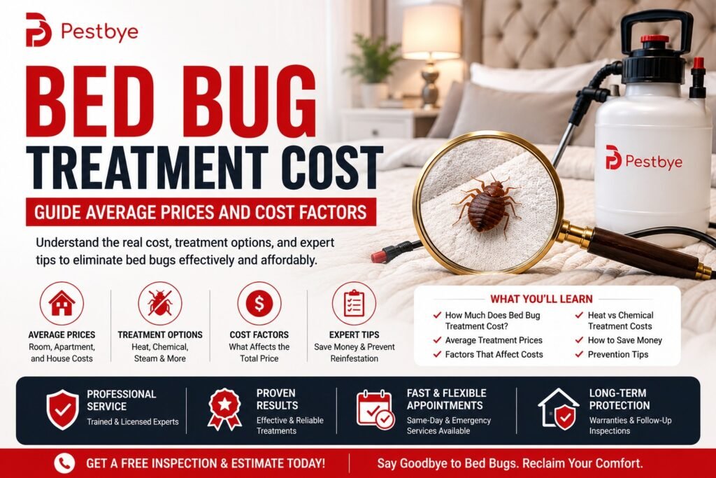 Bed Bug Treatment Cost Guide Average Prices and Cost Factors